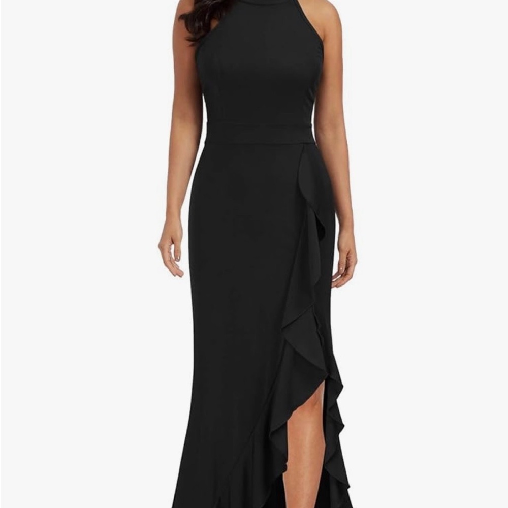 NWOT Mushare Elegant Black Evening Gown